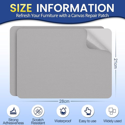 Self-Adhesive Canvas Repair Tape, 8.3" x 11" Waterproof Canvas Repair Patch - Image 2