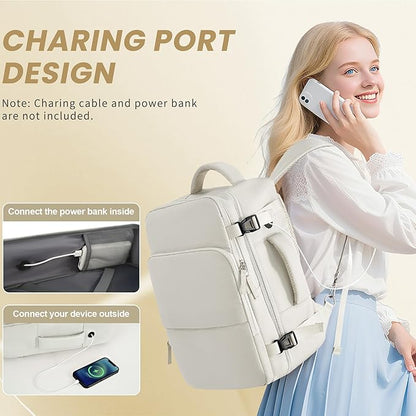Sinaliy Travel Backpack for Women, Carry On Backpack Flight Approved, Personal - Image 3