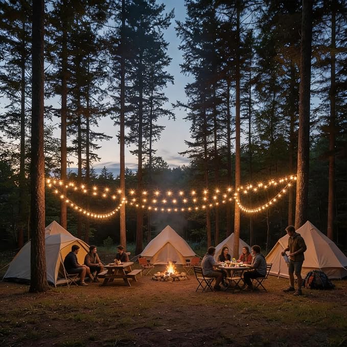 RTTY 200 FT Outdoor String Lights Patio Light - Image 9