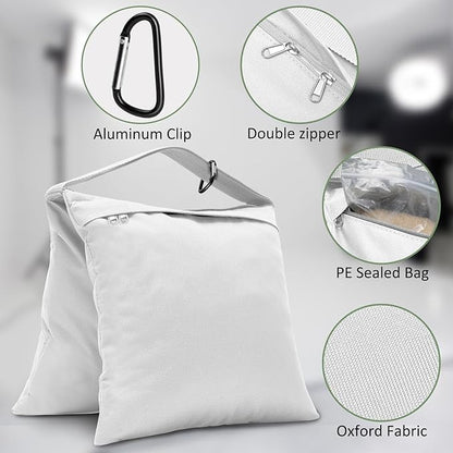 4 Packs White Sandbag Weight Bags - Image 3