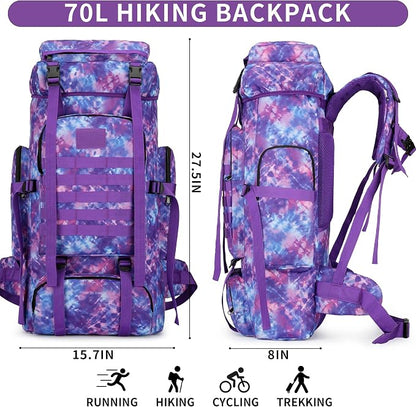 Hiking Backpack for Men 70L/100L Camping Backpack Military Rucksack Molle 3 - Image 2