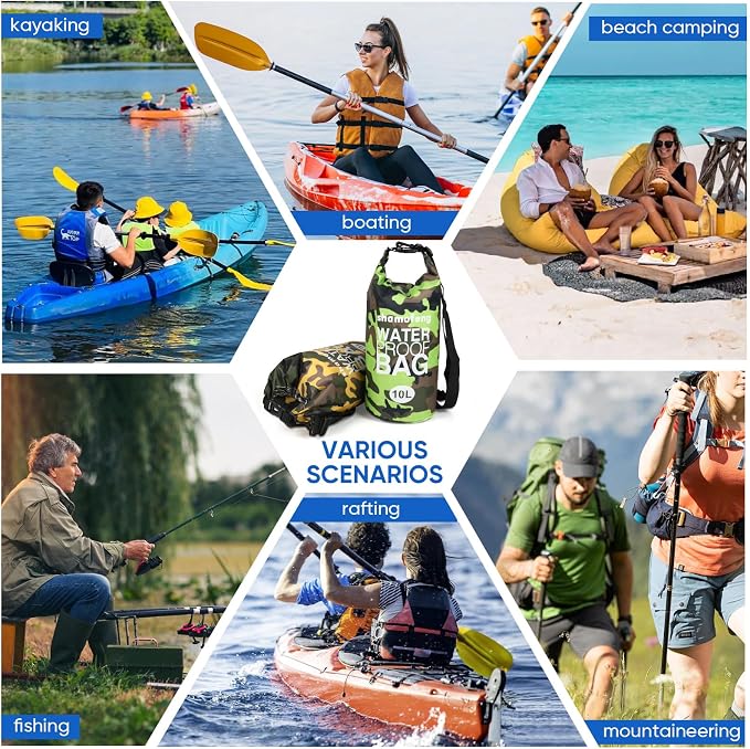 Waterproof Dry Bag 5L/10L/15L/20L/30L Roll Top Dry Storage Backpack - Image 7