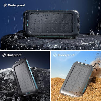 Solar Charger Power Bank 49800mAh Portable 15W Fast Charging Power Bank - Image 5