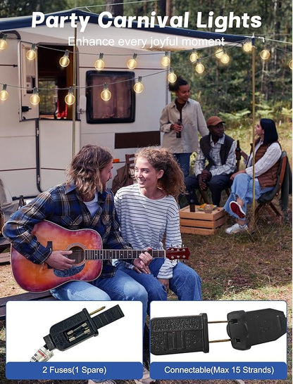 SUNSGNE 100Ft LED Outdoor String Lights - Image 5