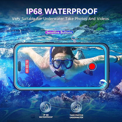 Temdan Compatible with iPhone 16 Pro Max Case Waterproof, Built-in Screen & - Image 2