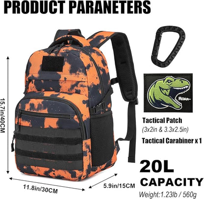 Kids Tactical Backpack Army Molle Bookbag Military Boys Backpack - Image 2