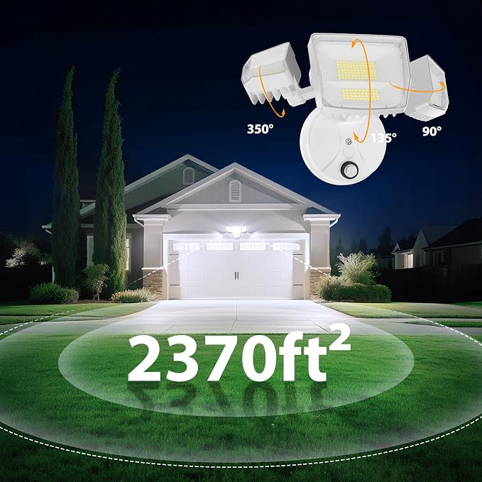 Onforu Dusk to Dawn Outdoor Lighting, 90W 10000LM Flood Lights Outdoor - Image 6