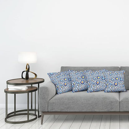 Ambesonne Evil Eye Throw Pillow Cushion Case Pack of 4, Traditional Turkish - Image 3
