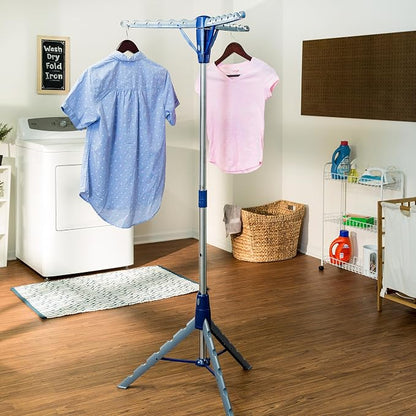 Honey-Can-Do 64-Inch Steel Tripod Clothes Drying Rack, Foldable Collapsible - Image 2