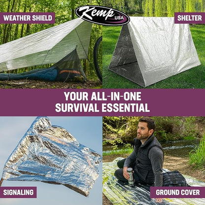 Kemp USA Emergency Mylar Blanket Lightweight Thermal Reflective Survival - Image 6