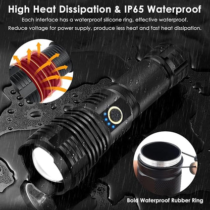 Rechargeable Flashlights 2000.000 High Lumens, Super Bright Flashlight - Image 5
