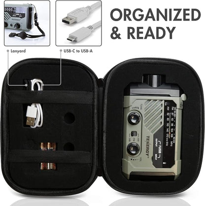 Tenergy Multifunctional Hand Crank Weather Radio - Image 8