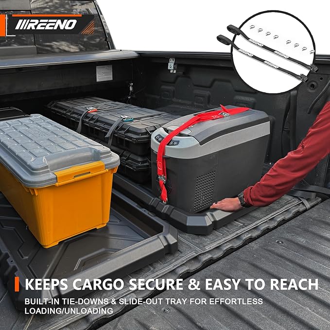 Slide-Out Truck Bed Organizer Tray, Heavy Duty Cargo Storage System - Image 6