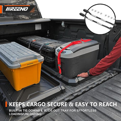 Slide-Out Truck Bed Organizer Tray, Heavy Duty Cargo Storage System - Image 6