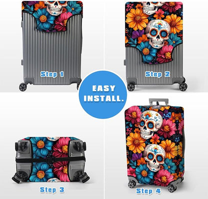 Luggage Cover Protector for 30-32 Inch Suitcases, TSA Approved Elastic Travel - Image 6