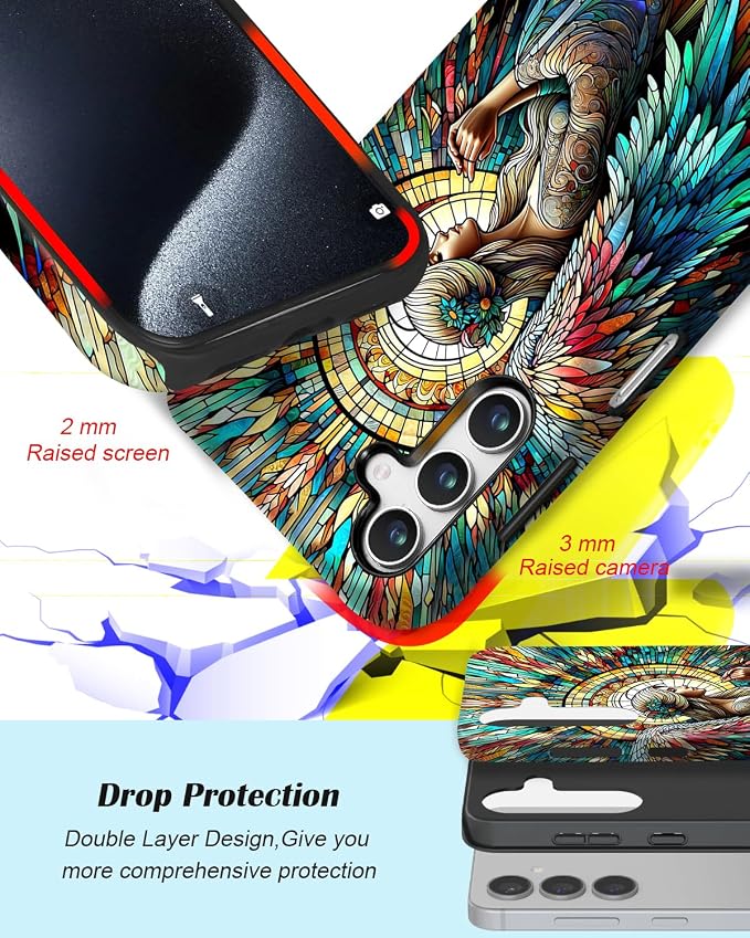 Compatible for Samsung Galaxy A27 5G Case, Dual Layer Heavy Duty 2 in 1 - Image 3