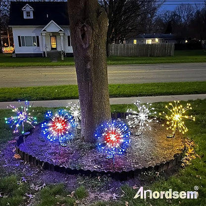 Anordsem Solar Garden Lights Outdoor: Bendable Copper Wire - Image 8