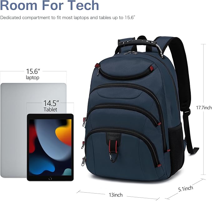 Boavan Laptop Backpack for men, 15.6 inch Laptop Bag - Image 5