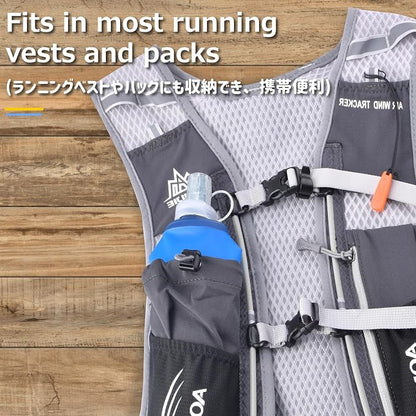 Azarxis TPU Soft Flask Collapsible Water Bottle Running Folding Gel Water - Image 6