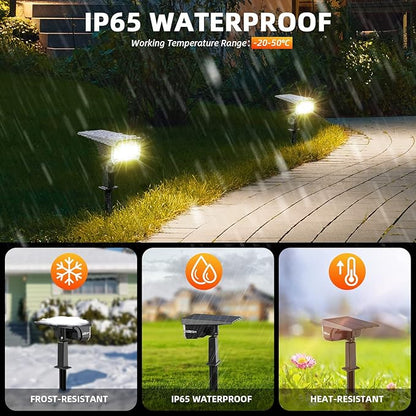 LEREKAM 3 Brightness Modes Solar Outdoor Lights - Image 2