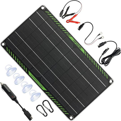 Topsolar 10 Watt 12 Volt Solar Trickle Charger 10W 12V Solar Panel Car Battery by Topsolar