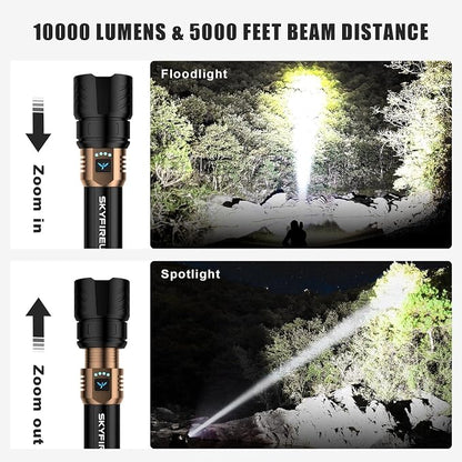 SKYFIRE Rechargeable Flashlights High Lumens, 10000mAh Super Bright Flashlight - Image 2