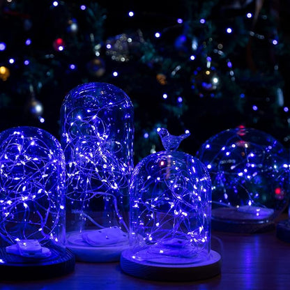 12-Pack LED Fairy Lights 7 Feet Battery Powered Waterproof Silver Wire 20 Slim - Image 7