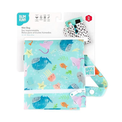 Bumkins Waterproof Wet Bag for Baby, Swim Suit, Cloth Diapers, Pump Parts - Image 6