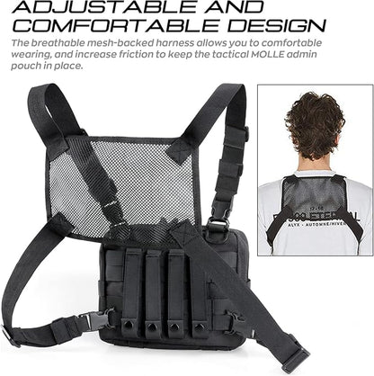 WYNEX Tactical Molle Admin Pouch of Double Layer Design, Admin Pouches Molle - Image 3