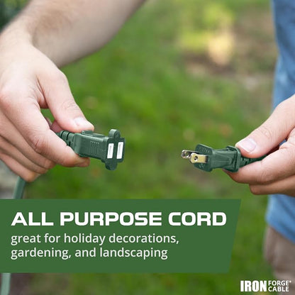 Iron Forge Cable 2 Prong Outdoor Extension Cord 10 ft - Image 4