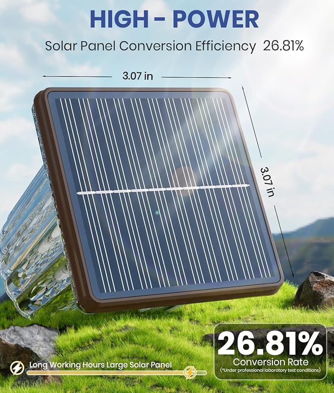Super Bright Solar Garden Lights Powered 8 Pack, Adjustable Warm&Cool White - Image 2