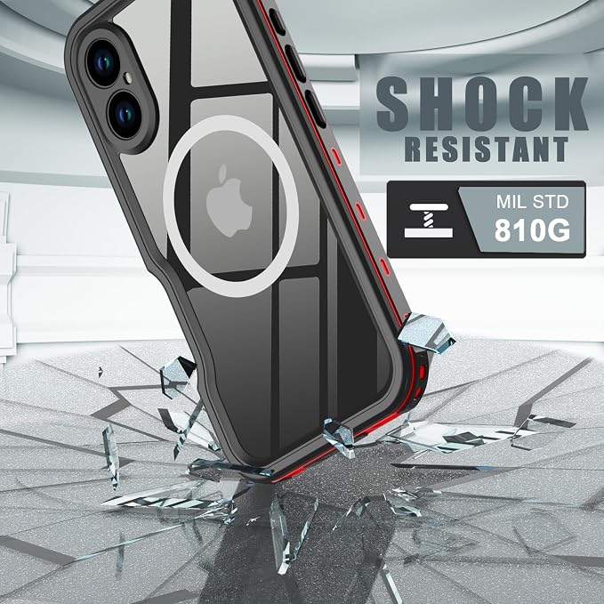 for iPhone 16 Case Waterproof, Full-Body Hard Case Built-in - Image 3