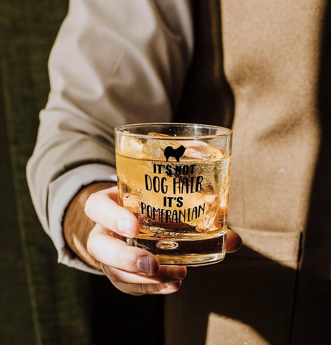 Nogrit Pomeranian Gifts Whiskey Glasses 10 oz, Dog Lovers Gifts, Funny It's Not - Image 4