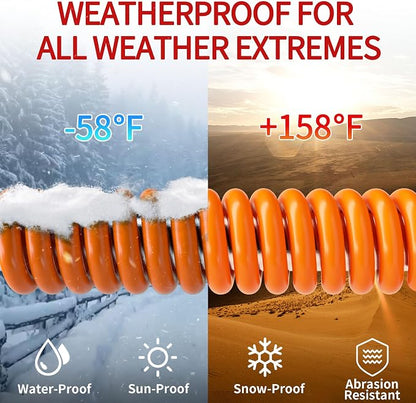 25 FT 12 Gauge Extension Cord Outdoor, Heavy Duty Weatherproof & Flame - Image 5