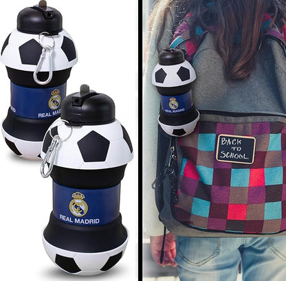 Maccabi ART Real Madrid Clip-On Collapsible 1 Liter, 34 oz. size BPA-Free - Image 4