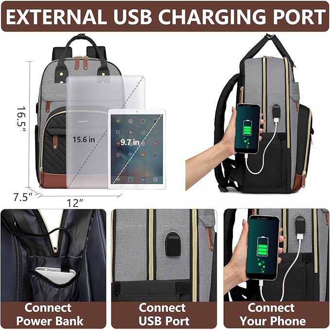 Laptop Backpack for Women Work Bag - Image 4