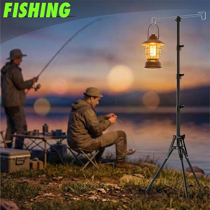 Telescopic Height Adjustable Camping Lantern Tripod Stand - Image 6