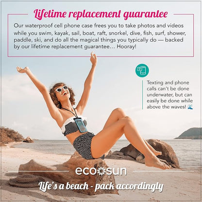 Eco Sun Waterproof Phone Pouch & Floating Wrist Strap Bundle – Waterproof Phone - Image 5