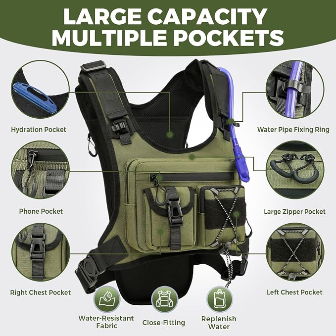 Criuage USA Original Patent Running Hydration Vest Backpack, Lightweight Chest - Image 2