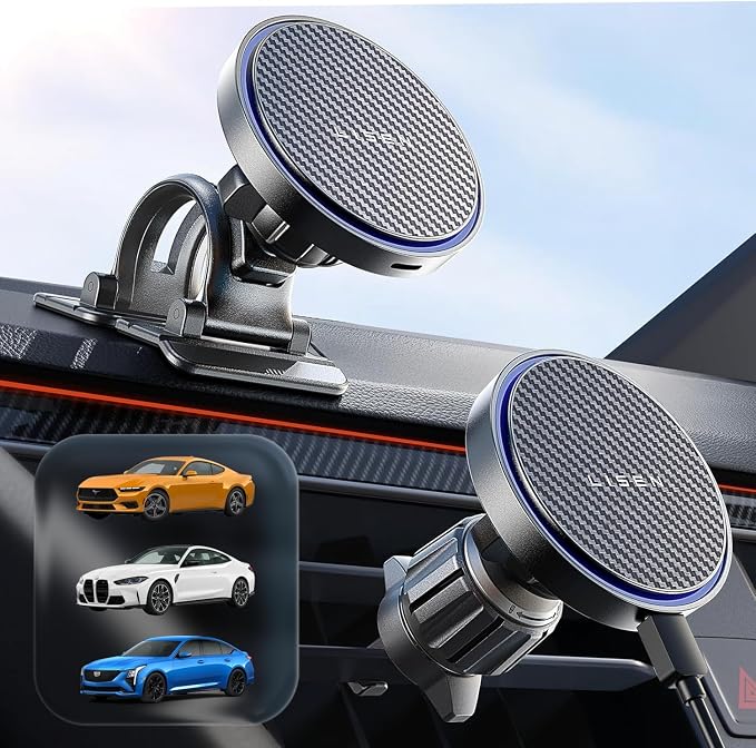 LISEN for 15W MagSafe Car Mount Charger, Wireless Car Charger, Magnetic Phone by Lisen
