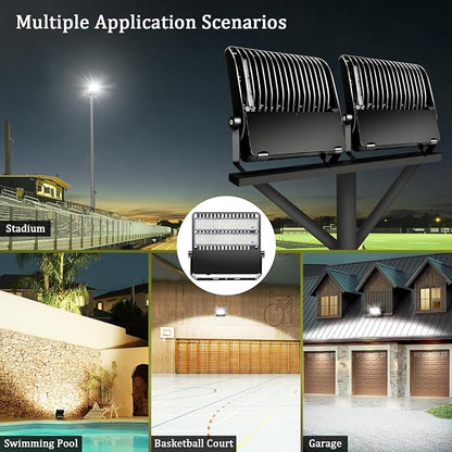 240W LED Stadium Flood Lights Outdoor 36000LM Super Bright Yoke Wall Mount - Image 2