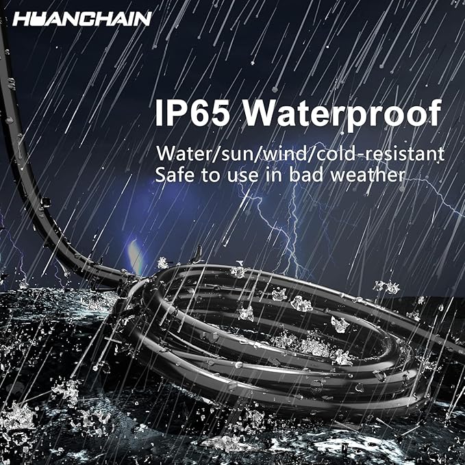HUANCHAIN 16/3 100 Ft Outdoor Extension Cord Waterproof, 16 Gauge Flexible - Image 5