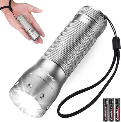 EverBrite Mini Flashlight, Zoomable LED Flash Light, 3 Modes, 3AAA Batteries by EverBrite