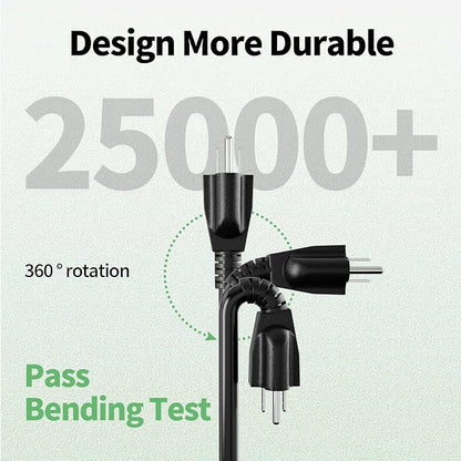 POWGRN 50 FT 16/3 Black Indoor Outdoor Extension Cord Waterproof, 3 Prong - Image 2