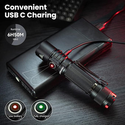 sofirn SP35T Tactical Flashlight, 3800 Lumens Super Bright Pocket LED - Image 6