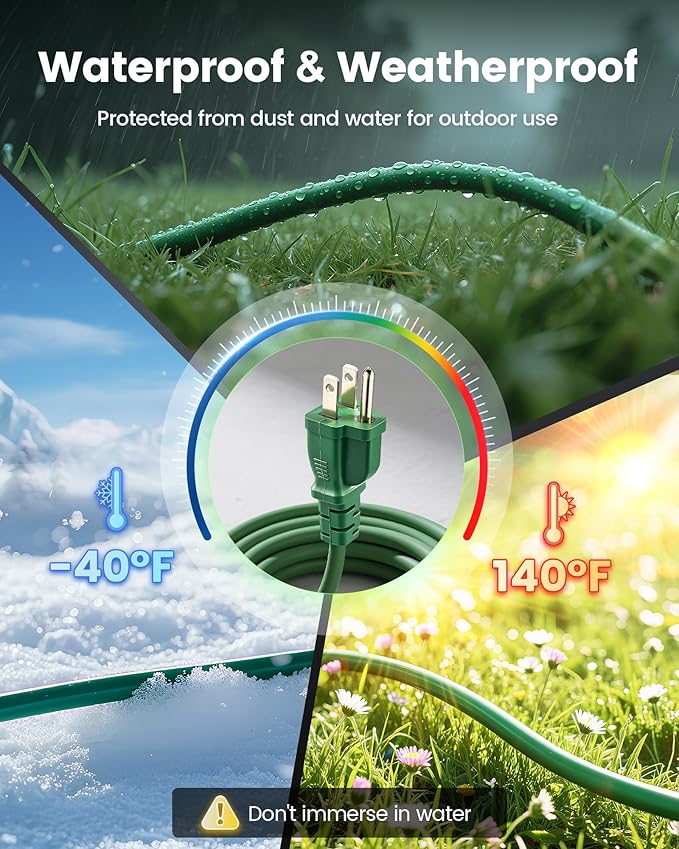SURAIELEC 25 FT Outdoor Extension Cord - Image 4
