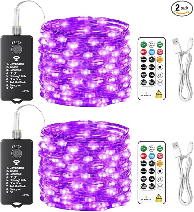 HXWEIYE Rechargeable Fairy Lights by LightUpYourHomewHXWEIYE