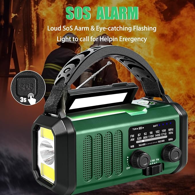 Emergency Weather Radio 20000mAh NOAA/AM/FM - Image 5