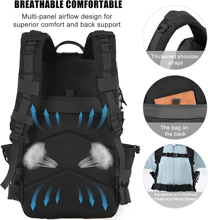 50L Military Tactical Backpack Large Day Backpack - Image 4