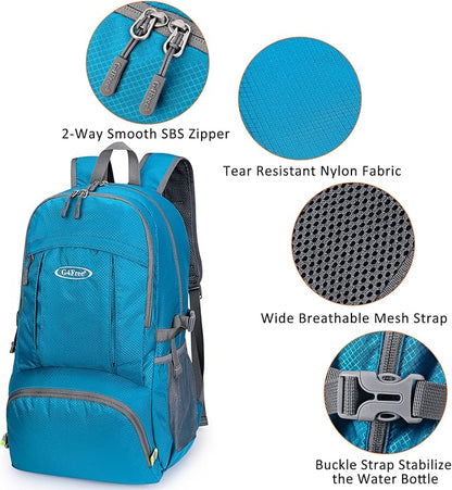 G4Free 40L Lightweight Packable Hiking Backpack, Waterproof Travel Daypack - Image 4